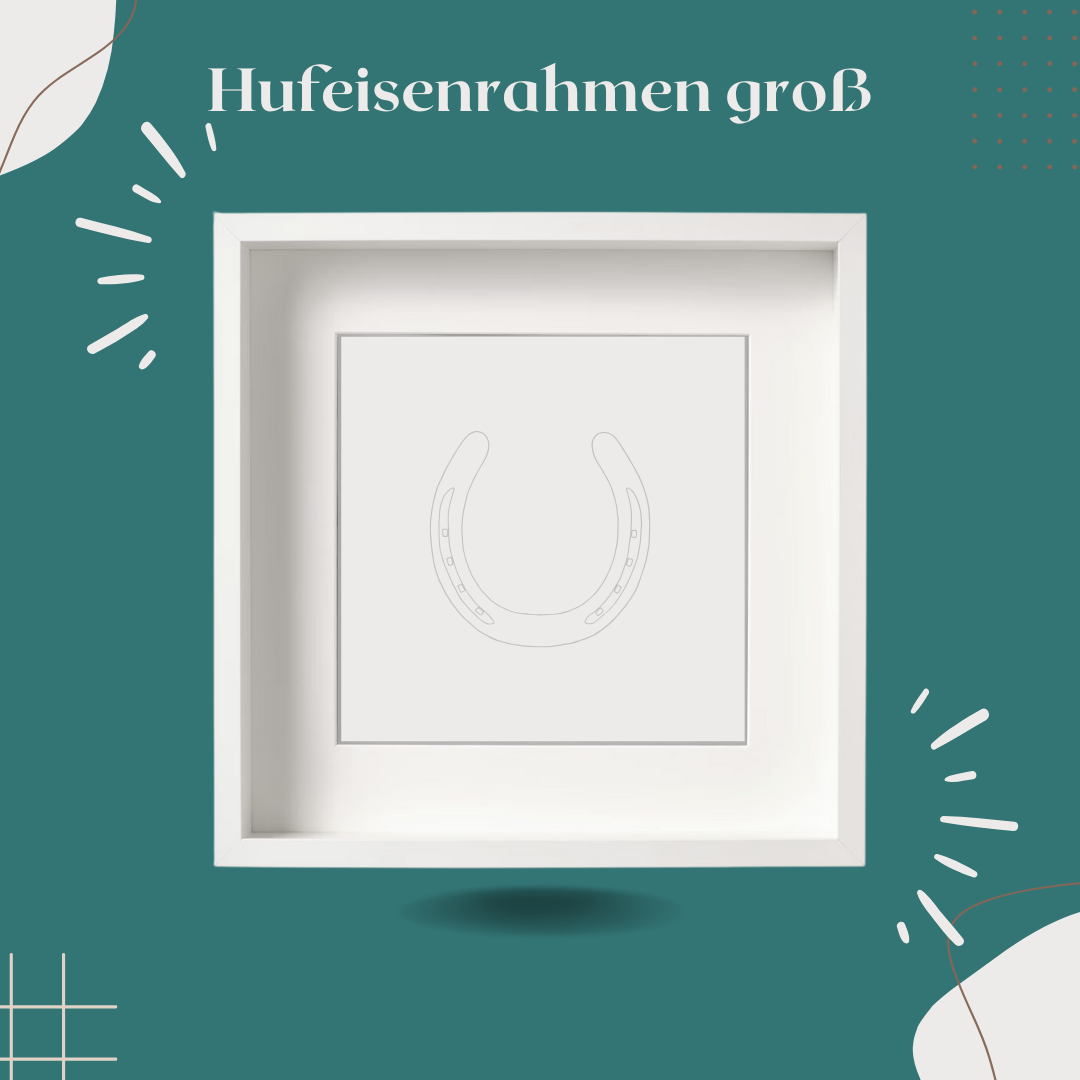 Rahmen für Hufeisen groß