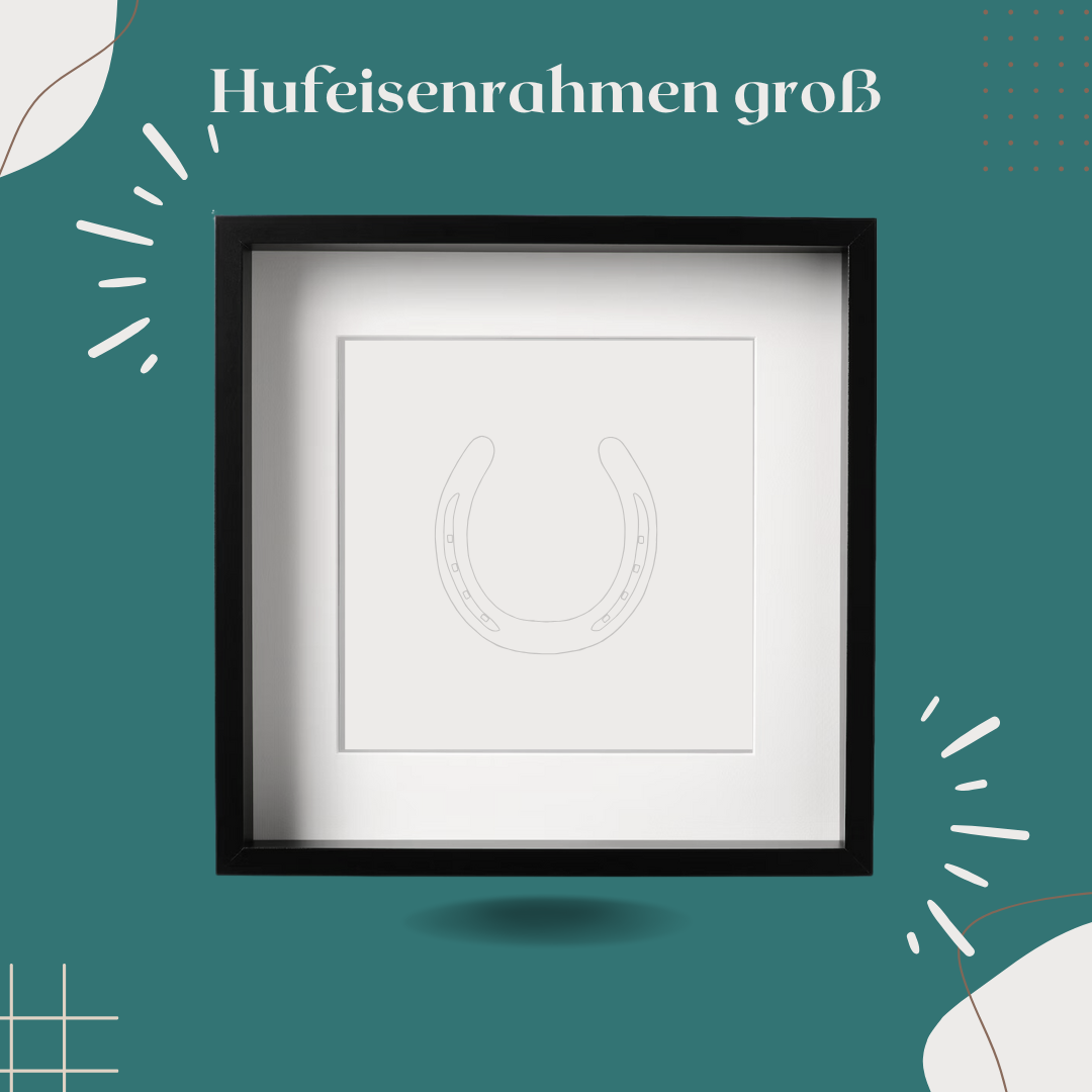 Rahmen für Hufeisen groß