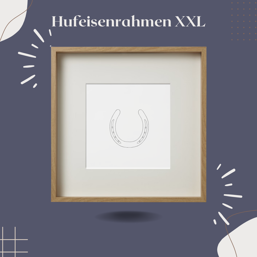 Rahmen für Hufeisen XXL