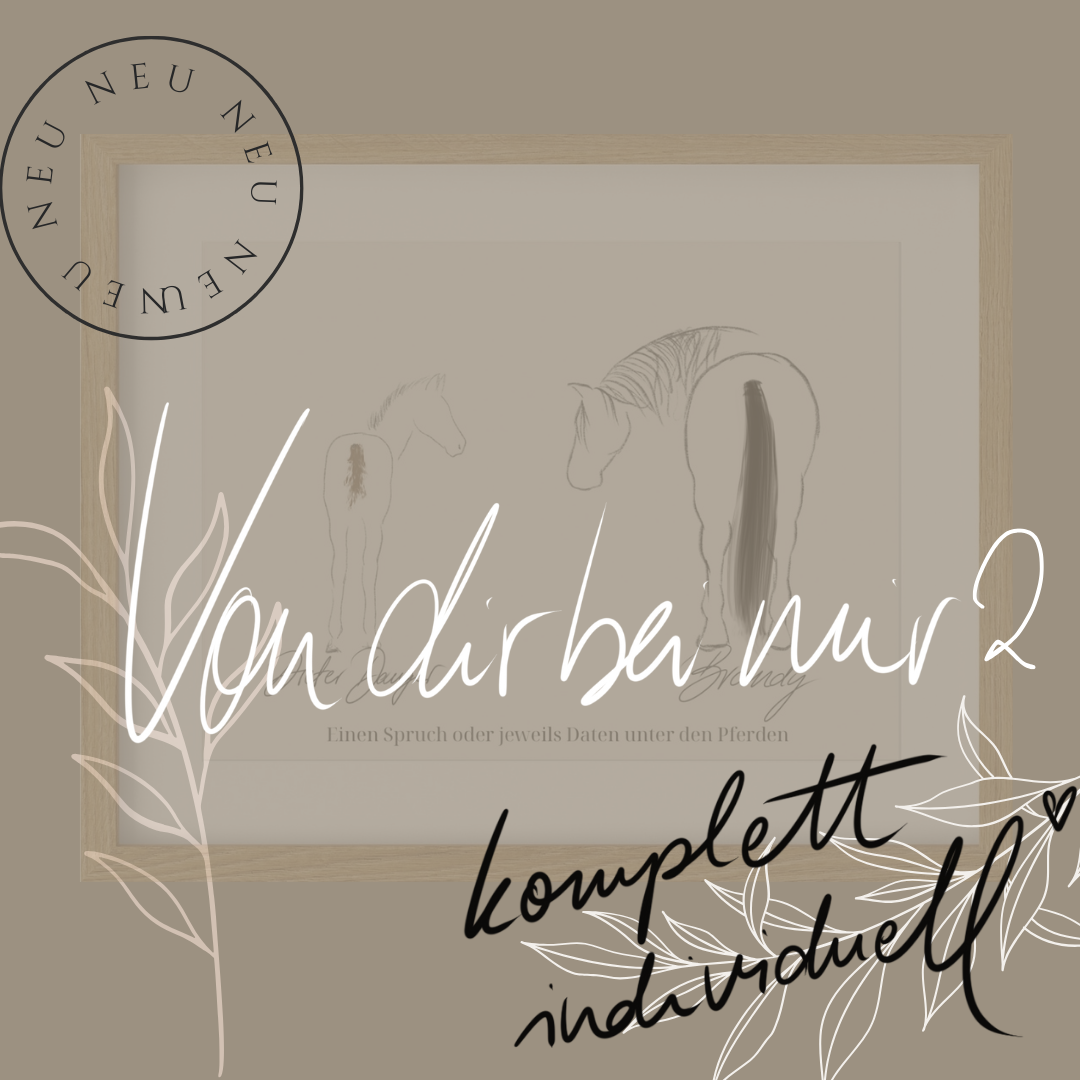 Von dir bei mir² (40x50cm) - INDIVIDUELL