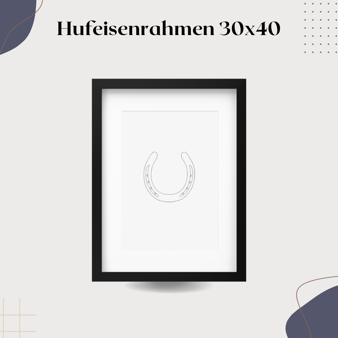 Rahmen für Hufeisen 30x40