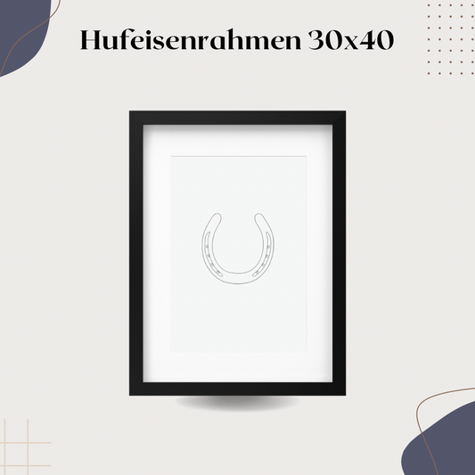 Rahmen für Hufeisen 30x40